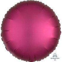 Round Satin Luxe 18 Inch Shaped Pink Foil Balloon
