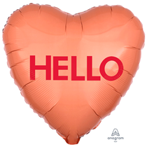 Valentine's Hello Candy 18" Heart Foil Balloon