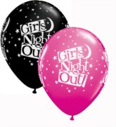 Assorted Girls Night Out Stars 11" Latex Balloons 25pk