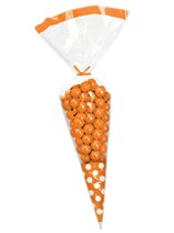 Orange Cone Favour Bags 10pk