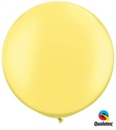 Pearl Lemon Chiffon Round 3ft Latex Balloons 2pk