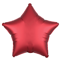 Satin Luxe Sangria Star Foil Balloon
