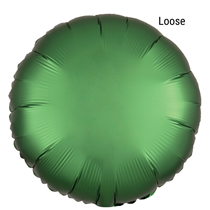 Satin Luxe Emerald Circle 18" Foil Balloon Unpackaged