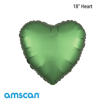 Satin Luxe Emerald Heart Foil Balloon