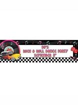Rock & Roll Giant Personalised Banner