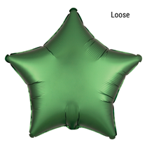 Satin Luxe Emerald 18" Star Foil Balloon Unpackaged