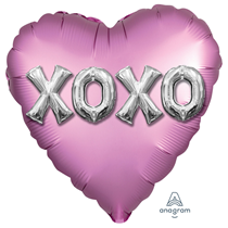 Valentine's Day XOXO 18" Satin Luxe Foil Balloon