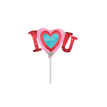 Satin Luxe I Love You Mini Shape Foil Balloon