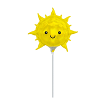 Iridescent Sun Mini Shape Foil Balloon (Air Fill)
