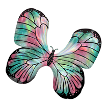 Iridescent Teal & Pink Butterfly SuperShape Foil Balloon