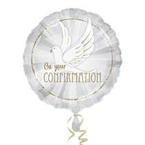 On Your Confirmation Dove 18" Foil Balloon