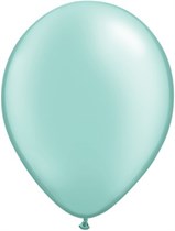 11" Pearl Mint Green Latex Balloons - 25pk