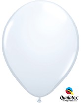 Qualatex Fashion 11" White Latex Balloons - 25pk
