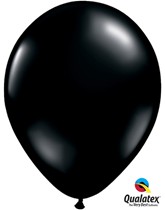 11" Onyx Black Latex Balloons - 25pk