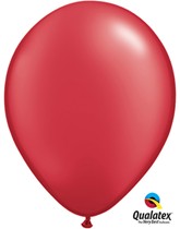 Pearl Ruby Red 11" Latex Balloons 25pk