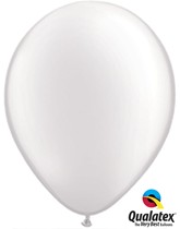 Qualatex Pearl 11" Pearl White Latex Balloons 25pk