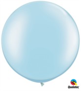 Qualatex 30" Pearl Blue Round Latex Balloons 2pk