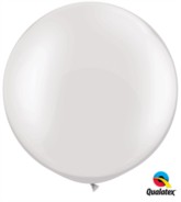 30" Pearl White Latex Balloon - 2pk
