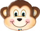 Mischievous Monkey 35" SuperShape Foil Balloon