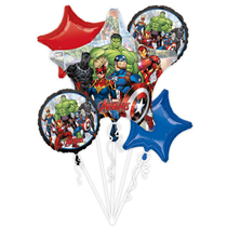 Mavel Avenger Powers Unite Bouquet Foil Balloons 5pcs