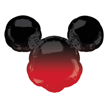 Mickey Mouse Head Ombre 27" Foil SuperShape Balloon
