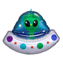 Alien Spaceship 28" Foil SuperShape Balloon