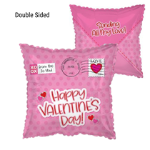 Happy Valentine's Day Pink Envelope 17" Foil Balloon
