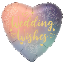 Twilight Lace Wedding 18" Heart Foil Balloon