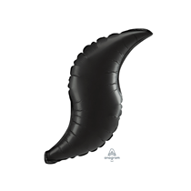 Onyx Black Satin Luxe 28" Foil Curve Balloon 3pk