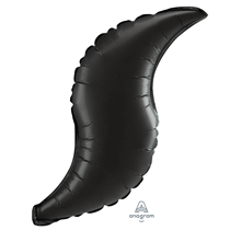 Onyx Black Satin Luxe 36" Foil Curve Balloon 3pk