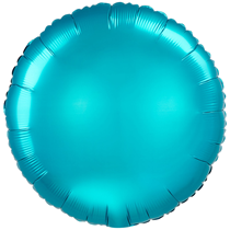 Anagram Satin Luxe Aqua 18" Foil Round Balloon