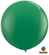 Green Round 3ft Latex Balloons 2pk