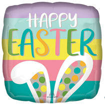 Happy Easter Bunny Ears 18" Foil Balloon