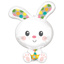 Easter Spotted Bunny 29" SuperShape Foil Balloon