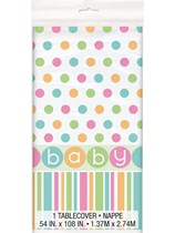 Baby Shower Polka Dot Plastic Tablecover