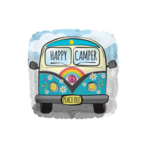 Happy Camper 10" Minishape Foil Balloon