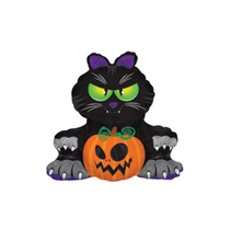 Halloween Black Cat 12" Mini Shape Foil Balloon