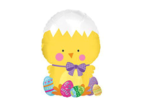 Easter Yellow Chick 10" Mini Air Fill Foil Balloon
