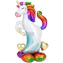 AirLoonz Rainbow Unicorn 55" Foil Balloon