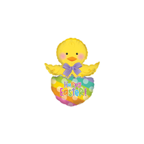 Happy Easter Chick And Egg 12" Mini Foil Shape Balloon