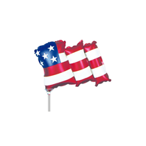USA Waving Flag Mini Foil Balloon