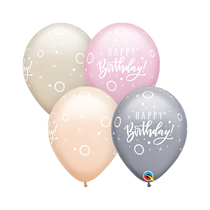 Birthday Dots And Sparkles 11" Latex Balloons 25pk