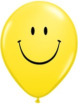 Smiley Face 11" Latex Balloons 6pk