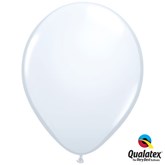 Qualatex Standard 11" White Latex Balloons 6pk
