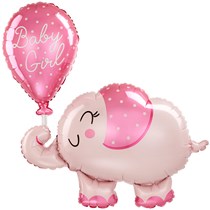 Baby Girl Elephant 29" Supershape Foil Balloon