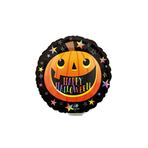 Halloween Smiley Pumpkin Mini Foil Balloon