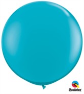Tropical Teal Round 3ft Latex Balloons 2pk