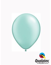 Qualatex Pearl 5" Pearl Mint Green Latex Balloons 100pk