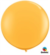 Goldenrod Round 3ft Latex Balloons 2pk