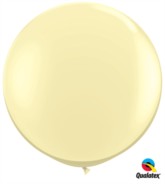 Qualatex 3ft Giant Ivory Round Latex Balloons 2pk